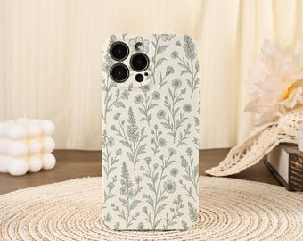 Green Leaves Simple Soft Glossy Phone Case iPhone Case For iPhone 17/16/15/14/13/12 ProMax 16/15/14Plus 12/13Mini X XS XR iPhone 17Pro 17Air