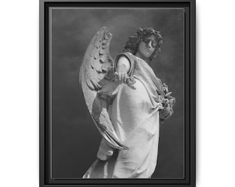Framed Angel Art Print, Inspirational Wall Decor, Thoughtful Gift for Home, Spiritual Artwork, Unique Gift Idea
