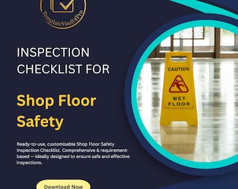 Shop Floor Safety Inspection Checklist – Editable OSHA Compliance (Instant Download)