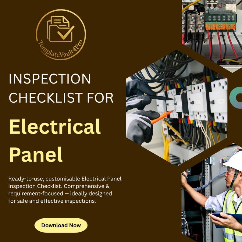Electrical Panel Inspection Checklist - Etsy
