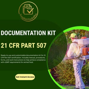 21 CFR Part 507 Compliance Kit – Voedselveiligheid voor dieren (digitale download)