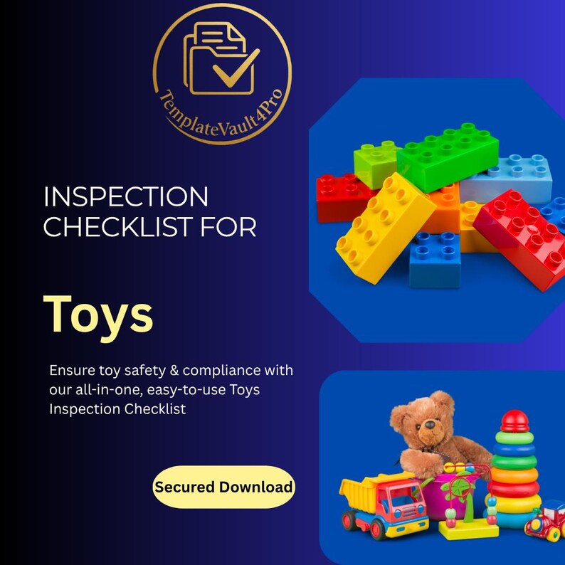 Toy Test Checklist Toys Inspection Checklist – Safety & Quality Audit Template (instant ...
