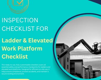 Ladder & EWP Inspection Checklist – Editable Safety Audit Template (Digital Download)