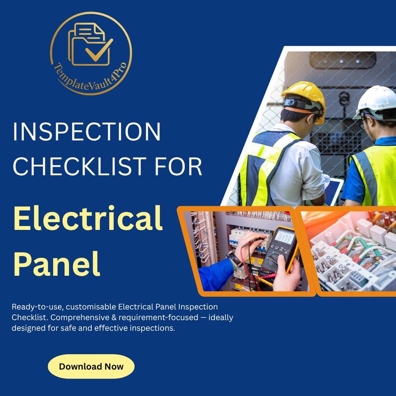Electrical Panel Inspection Checklist - Etsy