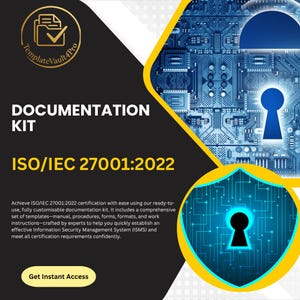 ISO 27001 Documentation Kit – Editable Templates for Information Security Management System | Digital Download