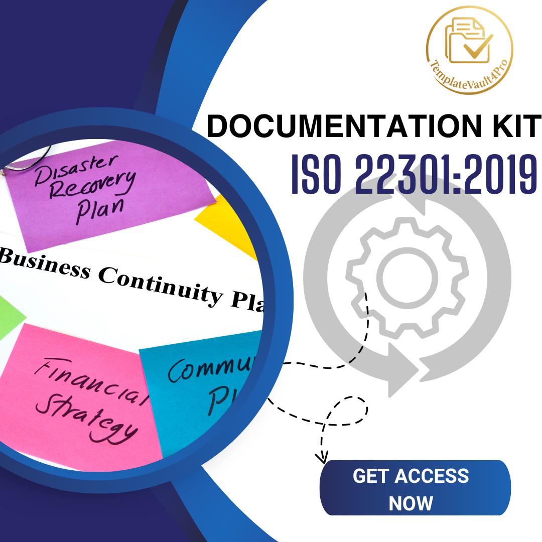 Iso 22301 Example ISO 22301 Documentation Kit – Editable Templates for Business ...