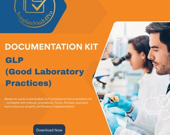 GLP Documentation Kit | Good Laboratory Practices Implementation Kit