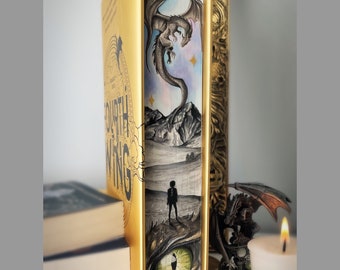 PRE- ORDER fourth wing hand painted book edge