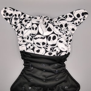 Made to order. Cloth diaper SassyCloth one size pocket diaper with wizard boy cotton print