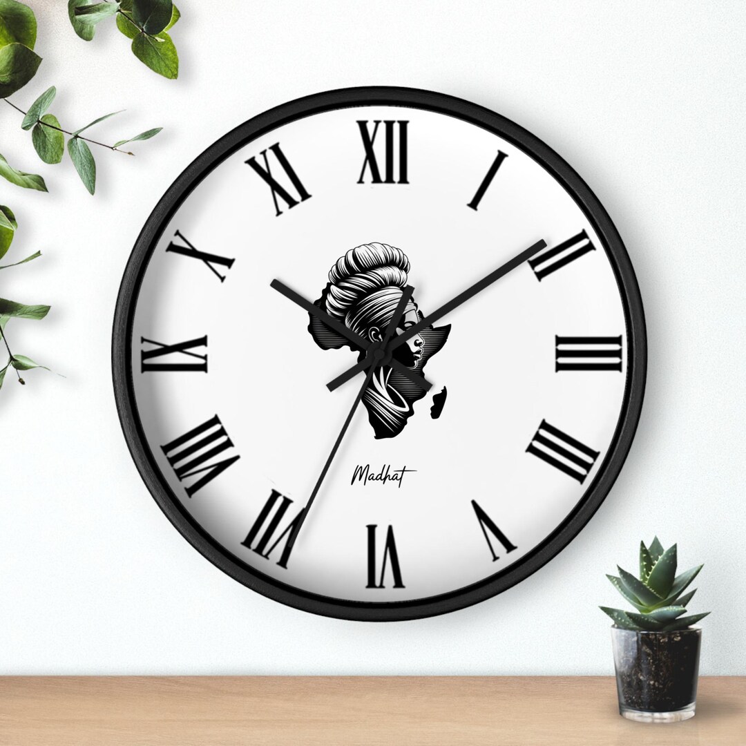 African Woman Wall Clock: Unique Ethnic Art Home Decor - Etsy
