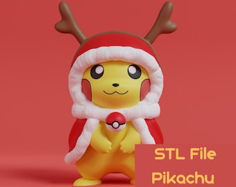 Pikachu Cosplay Jul STL-fil - 3D-modell redo att skrivas ut