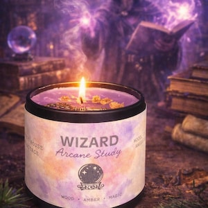 Wizard Arcane Study Candle