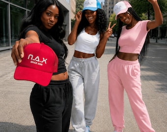 Embroidered Trucker Hat , Foam Mesh Baseball Cap Gift , Streetwear Minimalist Logo Hat , NAX