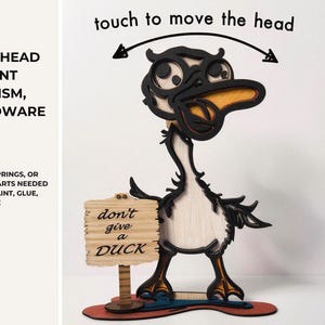 Bobblehead Farm Animals SVG Bundle | 3D Layered Farm Animals SVG Laser Cut Files | Funny Office Desk Toy Digital Download