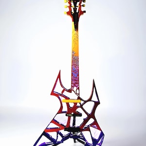 Multilayer Electric Guitar | Music instrument SVG | Laser tested and ready | Digital Download