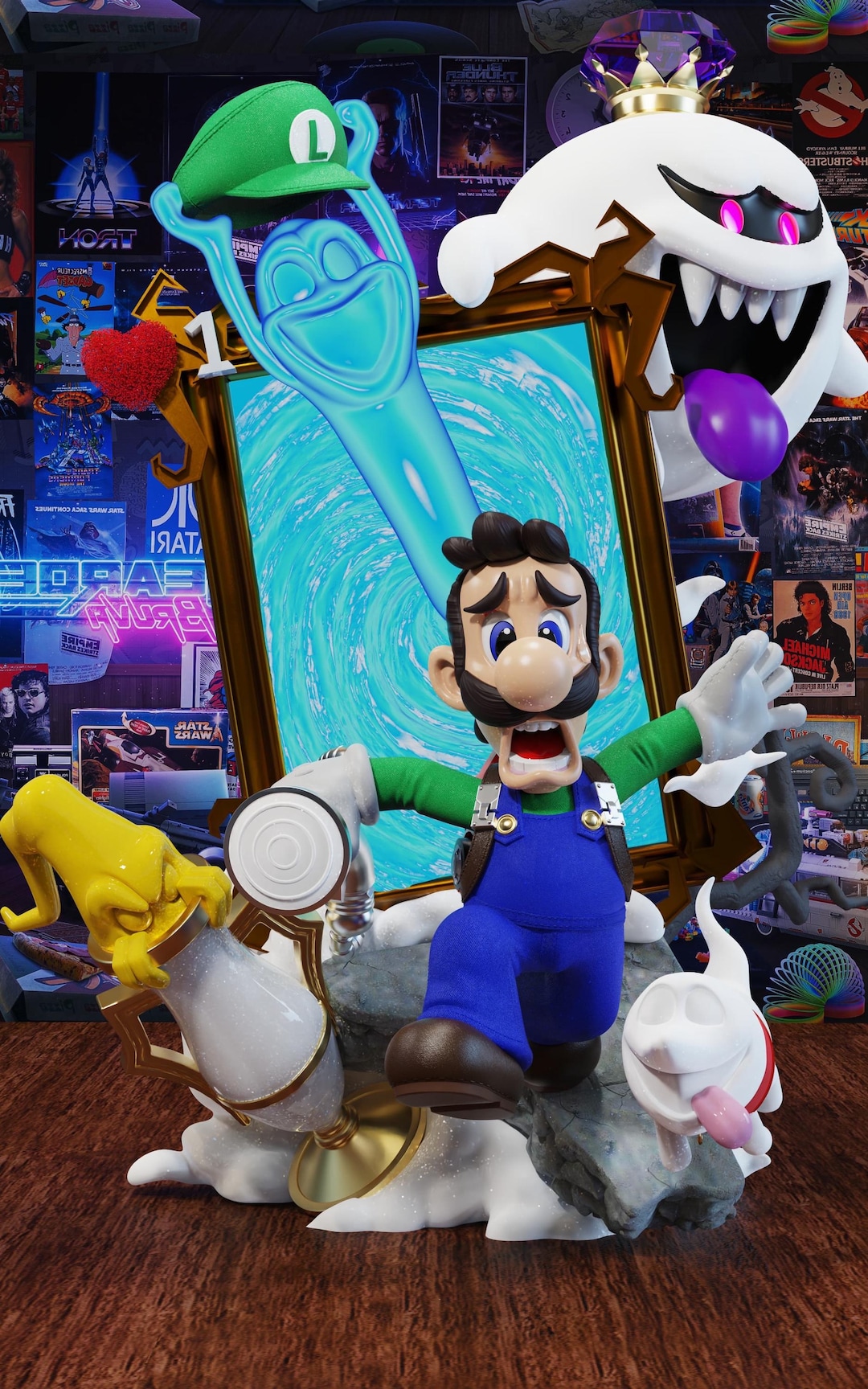 Luigi Luigi's Mansion Figure 3D - Etsy