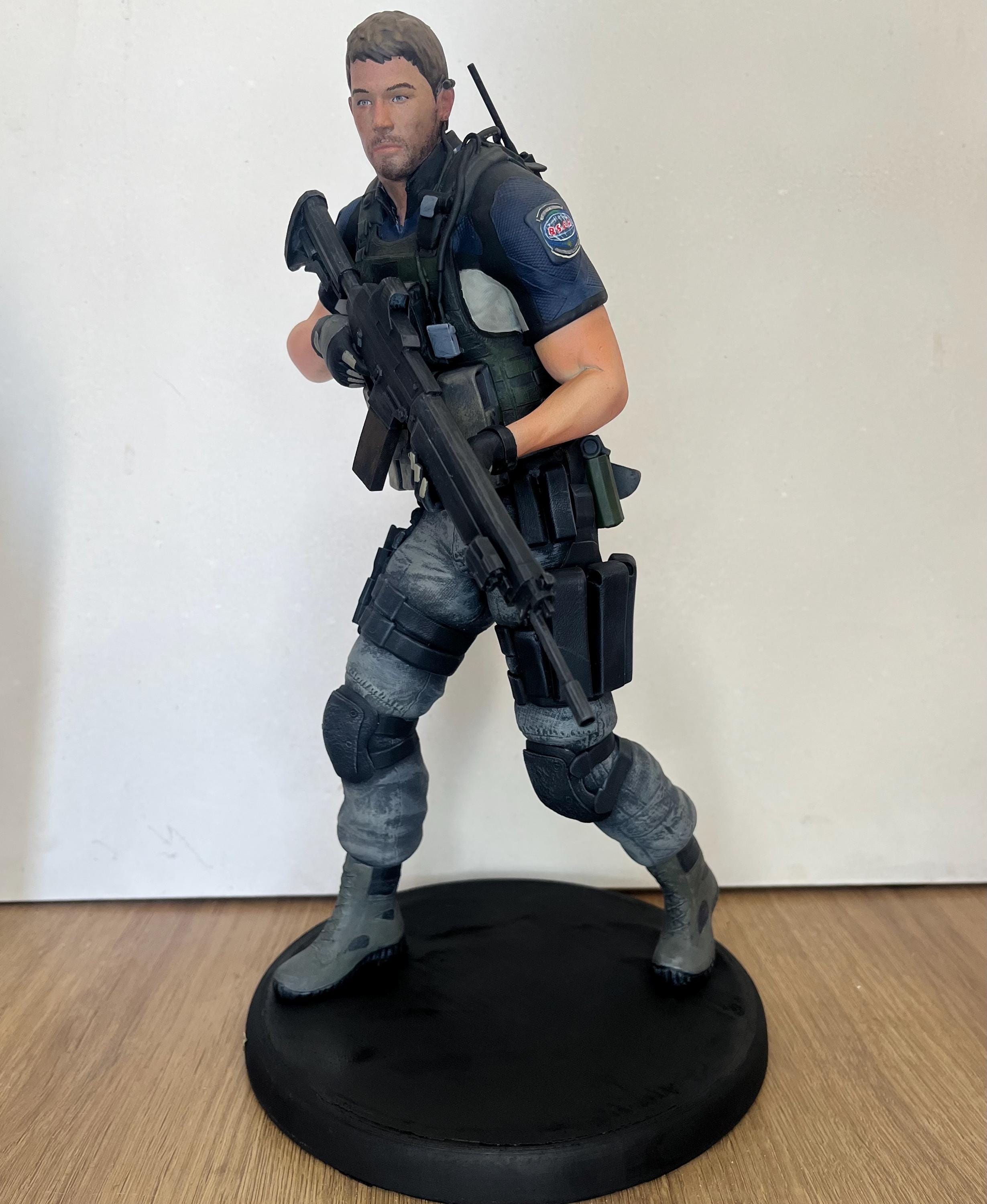 J*n様 クリス・レッドフィールド 1/6 フィギュア Chris Redfield 1/6 Resident Evil 6 3D Figure - Etsy