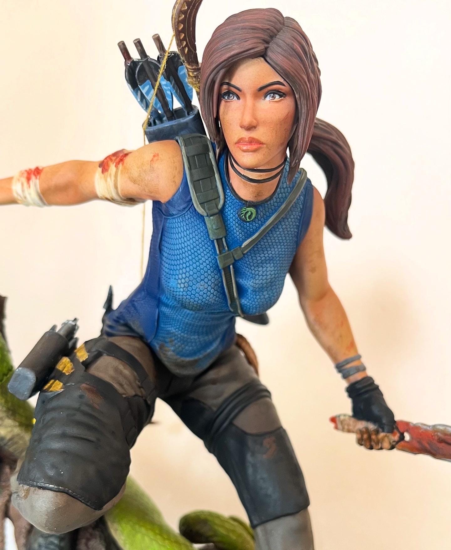 Figurine Totaku Lara Croft 9cm – Shadow Of The Tomb Raider – Édition Limitée N°30
