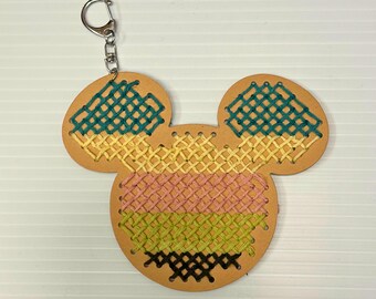 Mouse Cross Stitch Keychain