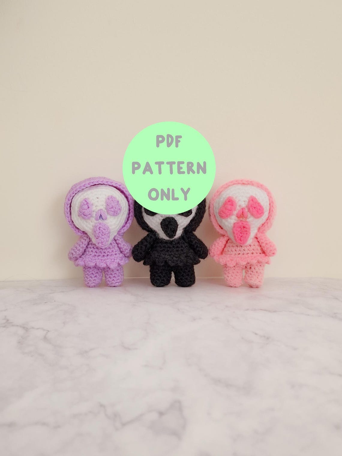 Scary Mini Slasher - Crochet PDF Pattern | Horror, Halloween, Ghost ...