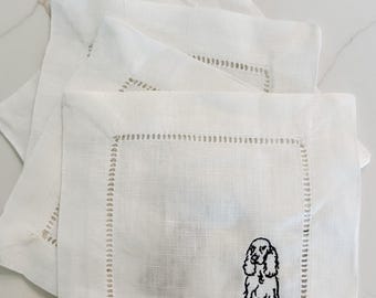 Servilletas de cóctel bordadas personalizadas / Regalo personalizado