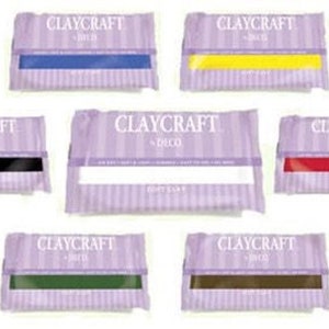 CLAYCRAFT by DECO Soft Clay. Air dries to a durable finish in 24 hours.