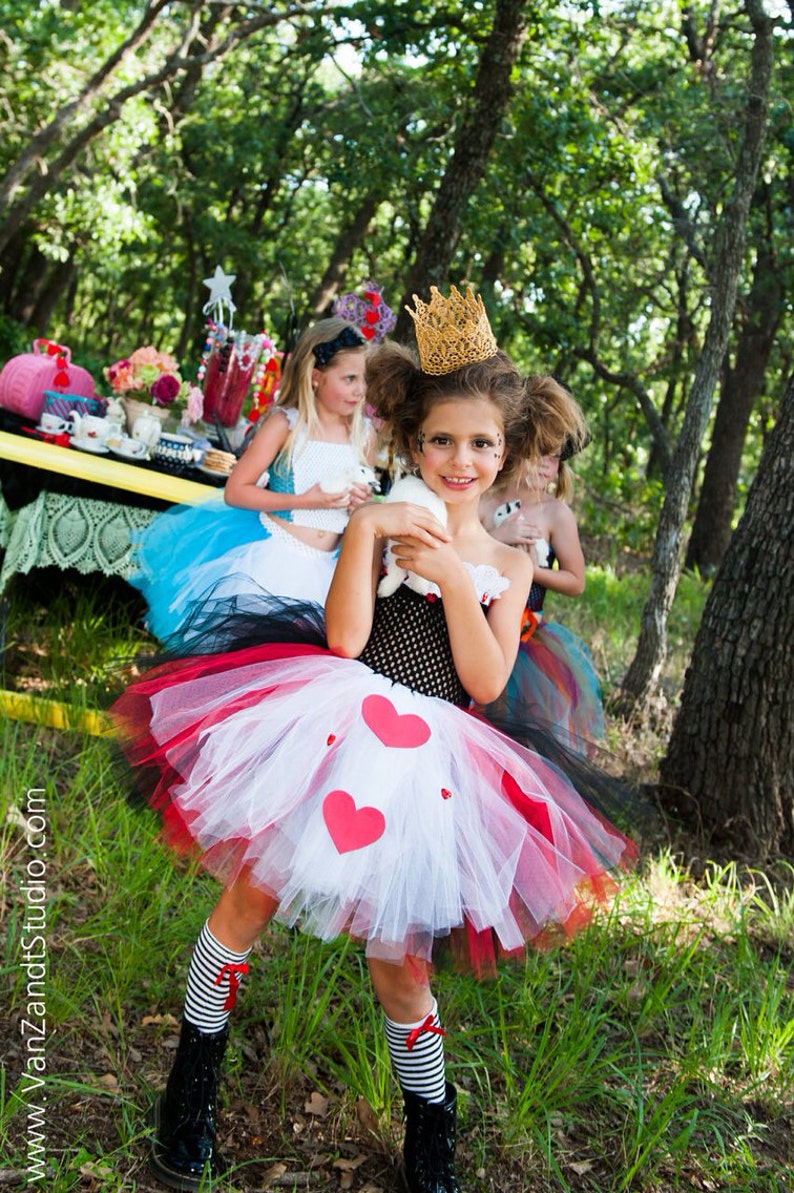 Queen of Hearts Tutu Dress Alice in Wonderland tutu size 6