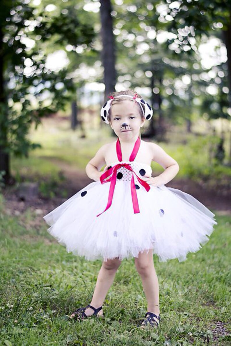 Cruella Deville and Dalmatian tutu dresses 101 Dalmatian set size newborn t...