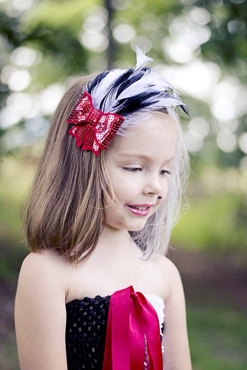 Download Cruella Deville inspired tutu dress with hair clip | Etsy