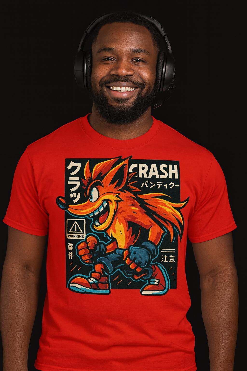 クラッシュバンディクーTシャツ【Crash Bandicoot Tee】 Crash Bandicoot Graphic Tee: Unisex Heavy Cotton Gamer Shirt - Etsy
