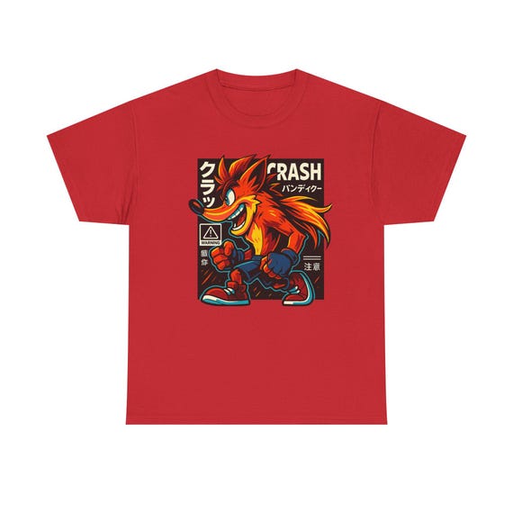 クラッシュバンディクーTシャツ【Crash Bandicoot Tee】 Crash Bandicoot Graphic Tee: Unisex Heavy Cotton Gamer Shirt - Etsy