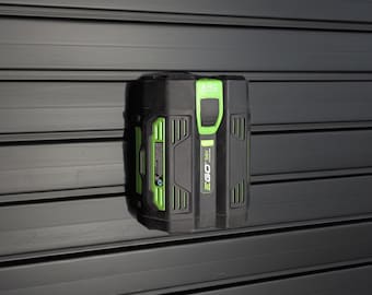 EGO Battery Mount for Slatwalls With Locking Hooks