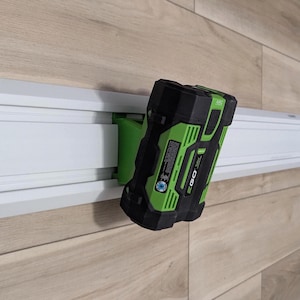 Angled EGO 56V Battery Mount for Gladiator GearWall GearTrack