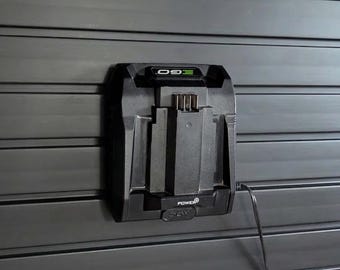 EGO Charger Mount for Slatwalls With Locking Hooks and Extension Feet