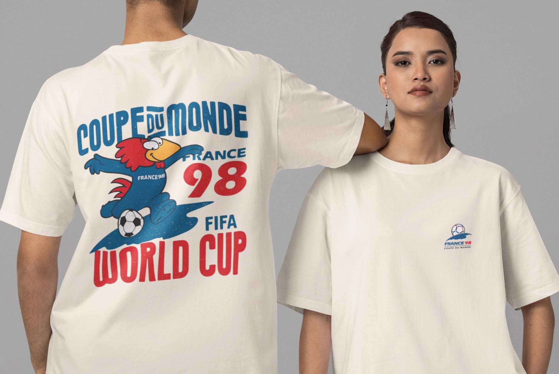 FRANCE 98 ワールドカップ Tシャツ Mサイズ 公式ライセンス商品 98 フランスワールドカップ オフィシャルTシャツ | RubyTuesday