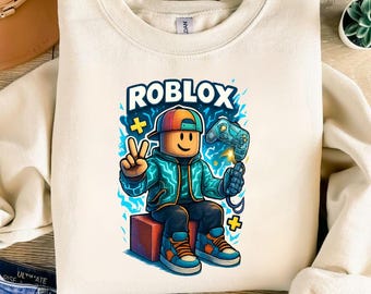 Imagen PNG de un personaje de videojuego genial / Diseño de camiseta de Roblox (Descarga digital)