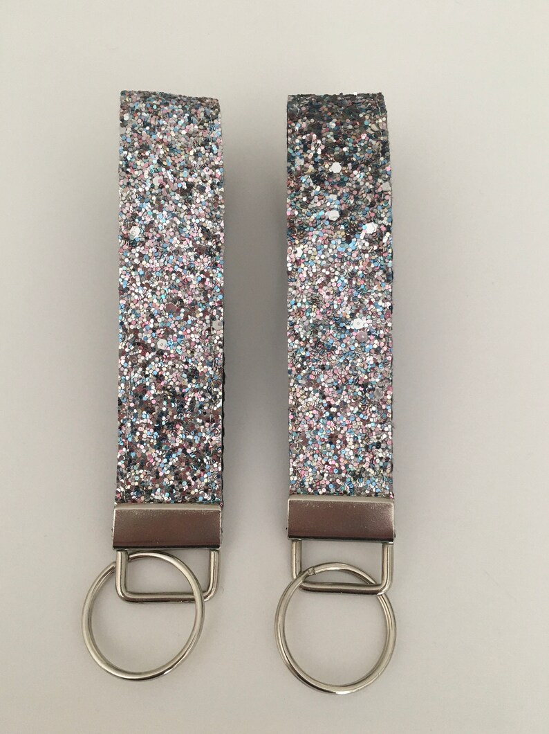 Glitter Key Chain Wristlet/ Key fob/ Sparkle Keychain Etsy