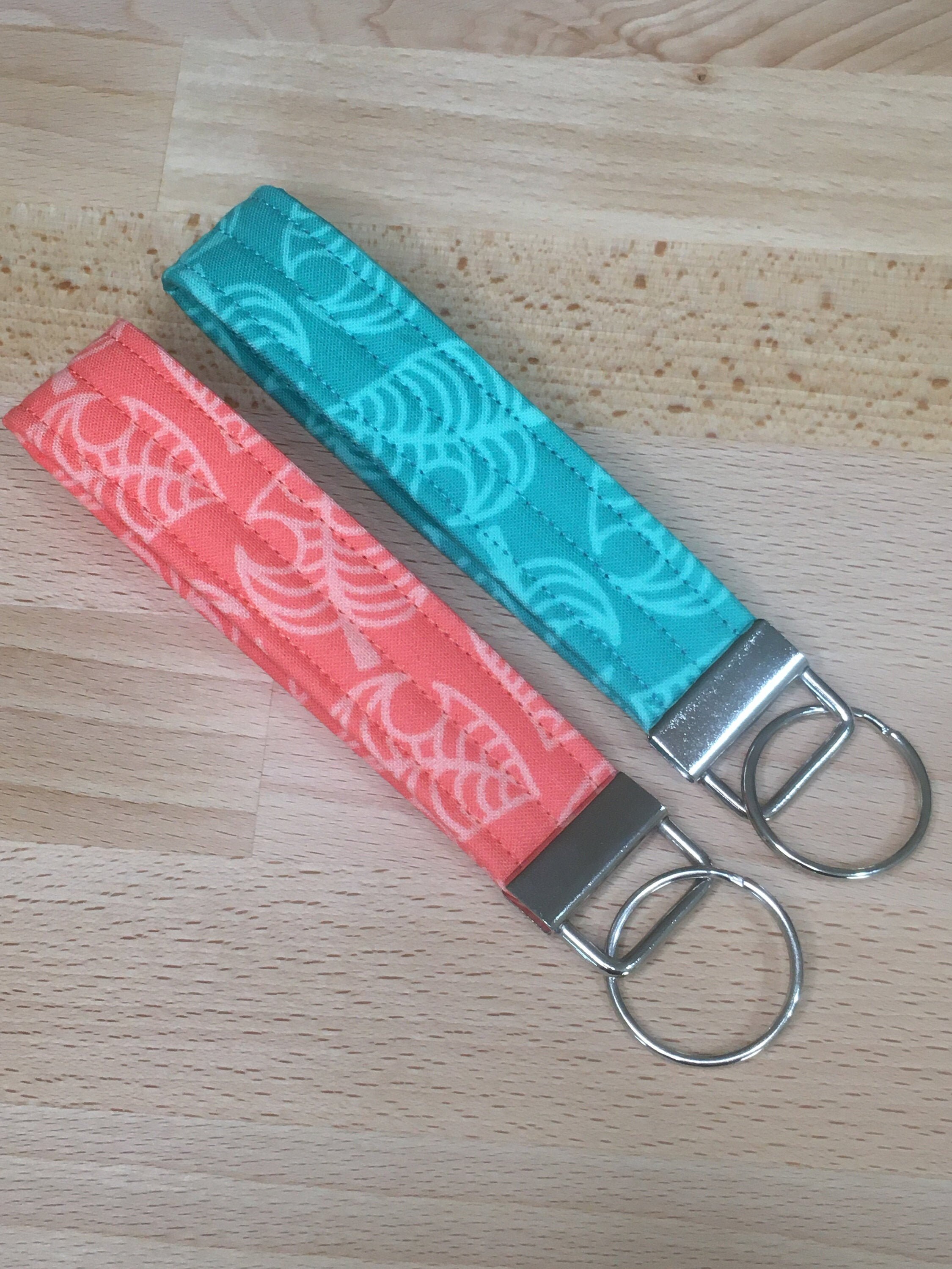 Quilted Key Chain Wristlet/ Key Fob inspired by The Animal Crossing G…