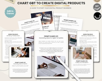 ChatGPT to Digital Products, AI Business Guide, Passive Income PDF, Prompt to Product Training, AI Side Hustle Starter Kit