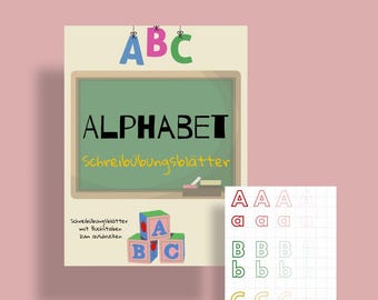 Alphabet Writing Worksheets to Print | ABC Worksheets for Kids | Learning Letters | Preschool & Kindergarten PDF Download