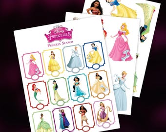 Caccia al tesoro delle principesse Disney per la festa di compleanno dei bambini