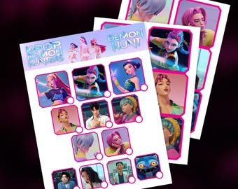 Chasse au trésor KPOP Demon Hunters pour anniversaire/fête d'enfants