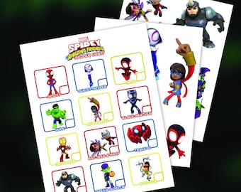 Chasse au trésor Spidey and His Amazing Friends pour une fête d'enfants (téléchargement numérique)