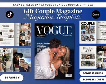 Revista personalizada para parejas: un regalo romántico personalizado