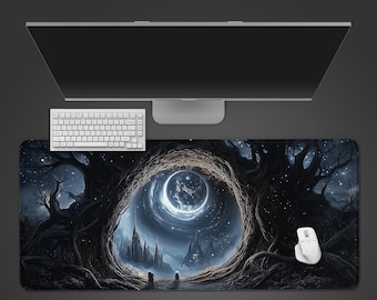 End Of Time Portal – Gaming Desk Mat, XL Mouse Pad, Dark Fantasy Aesthetic, Non-Slip Desk Pad, Gift for Gamers