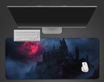 Gothic Vampire Castle Desk Mat: Extended XXL Gaming Mousepad