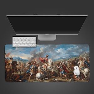 Imperial Charge – Gaming-skrivbordsmatta, XL-musmatta, historisk stridsestetik, halkfri skrivbordsmatta, present till historieintresserad