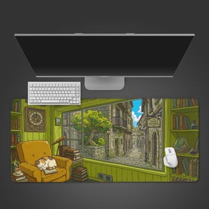 Tappetino da scrivania Quiet Reader – Angolo lettura accogliente, protezione per i libri, regalo per laurea, compleanno o altre celebrazioni