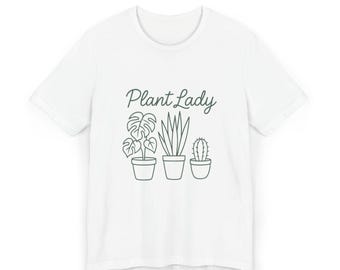 Plant Lady T-Shirt: Unisex Cotton Tee for Plant Lovers