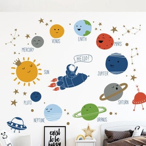 Space Solar System Removable Wall Decal